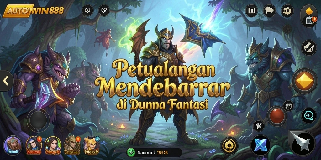 Screenshot utama AUTOWIN88 menampilkan aksi petualangan seru.