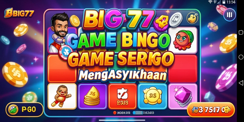 Screenshot gameplay seru dari aplikasi BIG77 Bingo.
