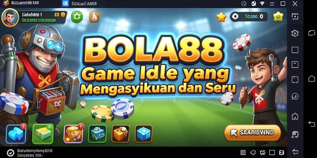 Tangkapan layar gameplay <strong>BOLA88</strong> menunjukkan fitur idle yang menarik dan menawan.