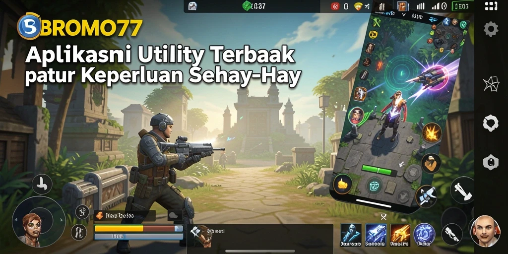 Tampilan antarmuka sederhana dan mudah digunakan pada aplikasi BROMO77.