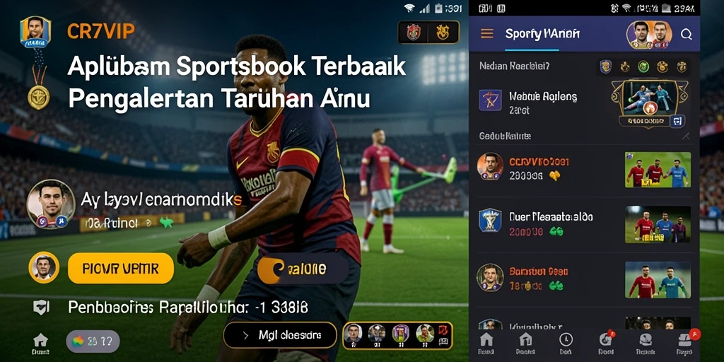 Screenshot gameplay CR7VIP yang menampilkan taruhan olahraga yang menarik.