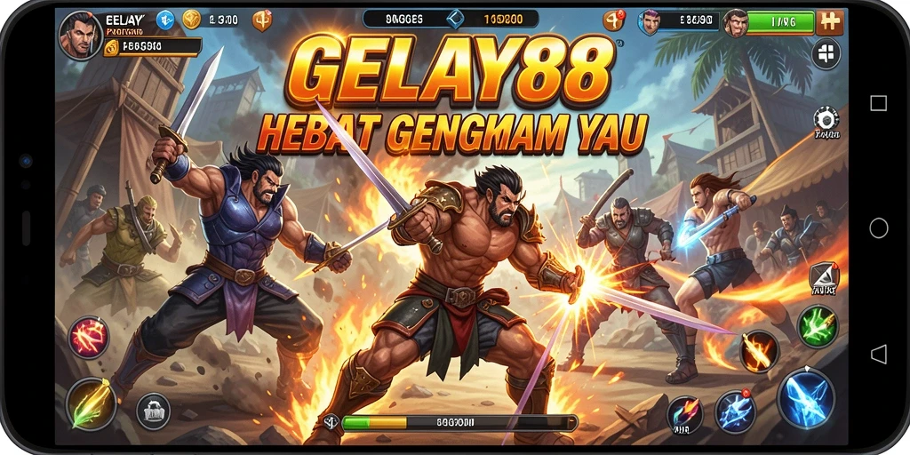 Tampilan gameplay <strong>GELAY88</strong> yang mendebarkan dengan aksi pertarungan tak terduga.