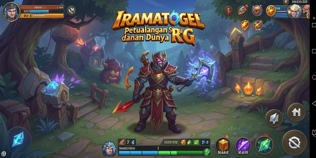 Tampilan gameplay RPG IRAMATOGEL yang memikat dan penuh aksi.