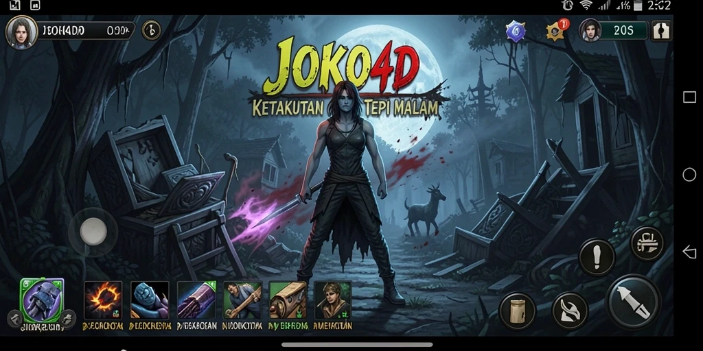 Gameplay JOKO4D menampilkan suasana mencekam dan menakutkan.