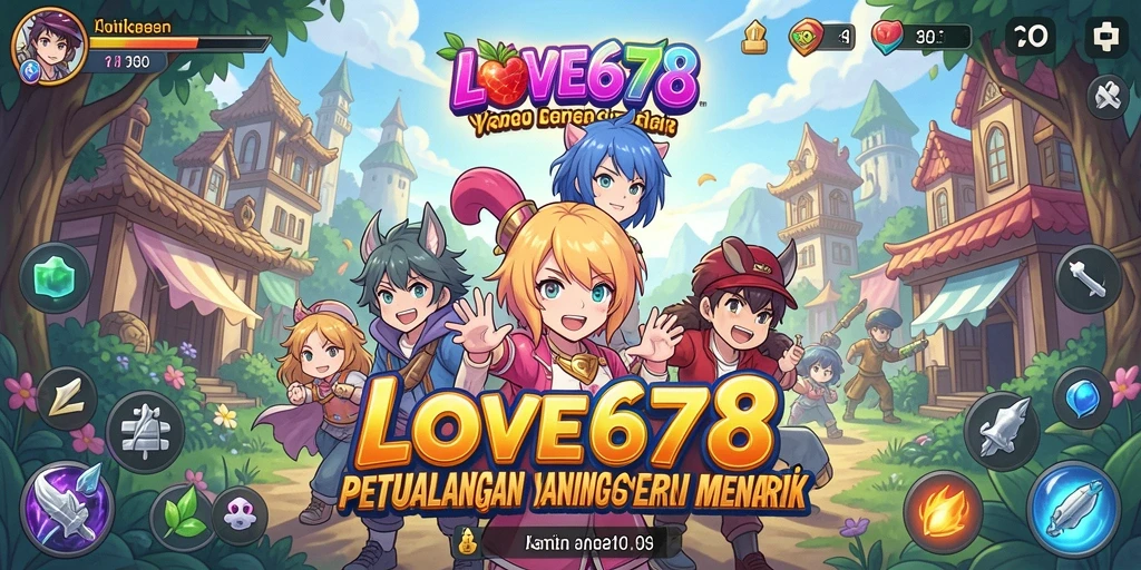 Gameplay LOVE678 yang menampilkan petualangan seru dalam dunia Anime.