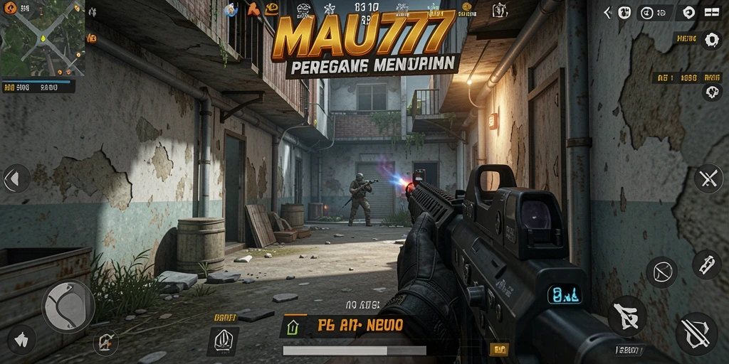 Tampilan utama gameplay MAU777 dengan aksi tembak-menembak yang intens.