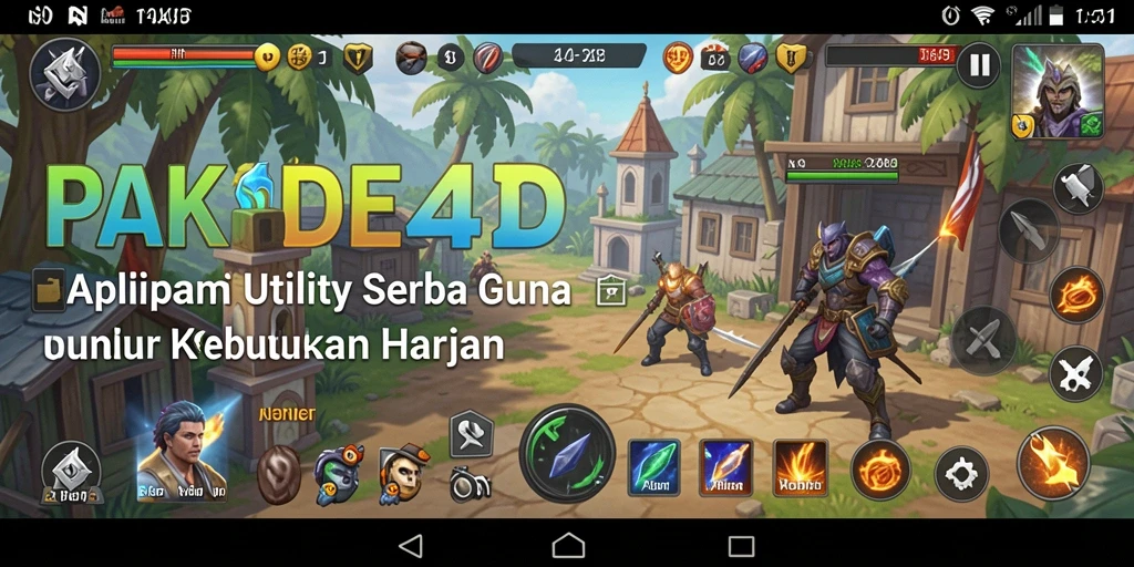 Tampilan utama PAKDE4D dengan berbagai fitur utility.