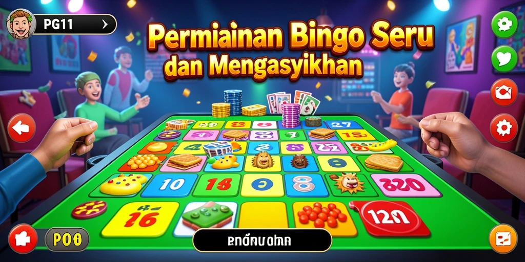 Tampilan gameplay PG11 yang menarik dengan berbagai fitur Bingo.