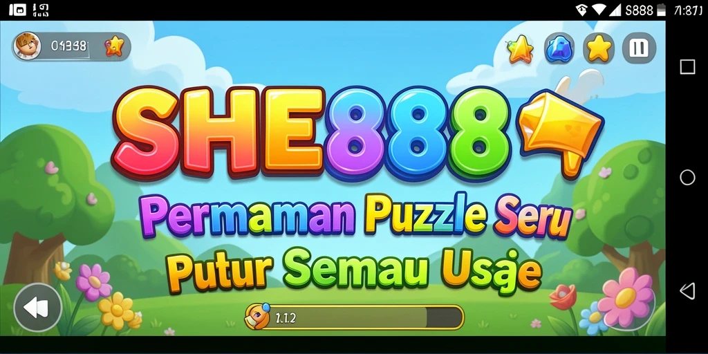 Screenshot utama dari gameplay menarik SHE888 menunjukkan berbagai teka-teki.
