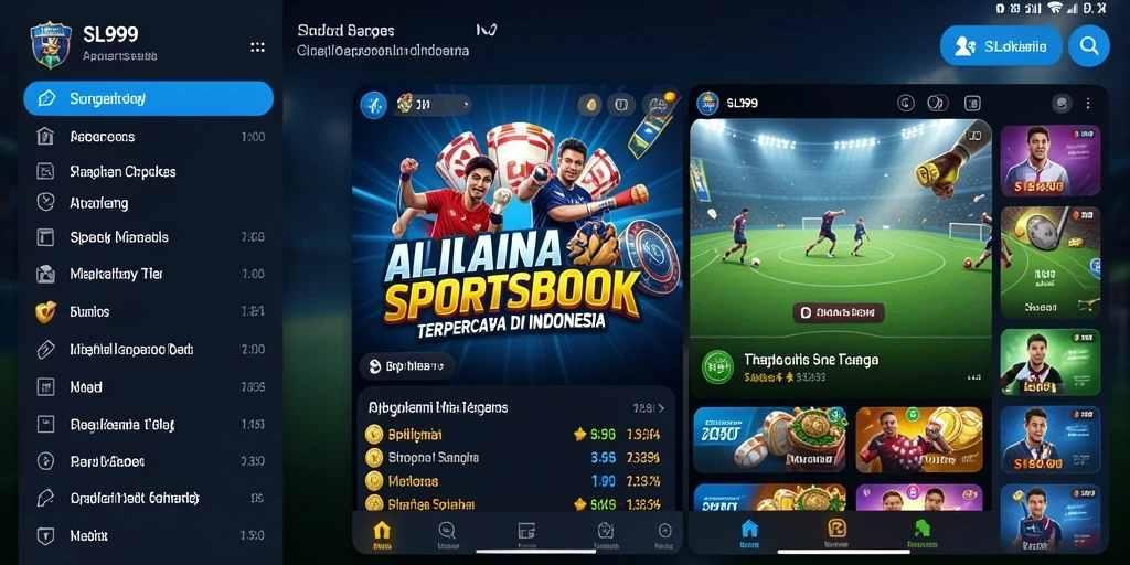 Tampilan gameplay SL999 yang menampilkan fitur taruhan langsung.