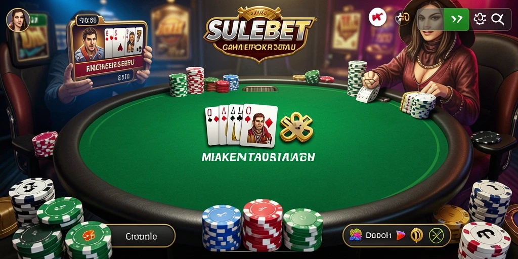 Screenshot gameplay SULEBET yang menunjukkan keseruan bermain Poker.